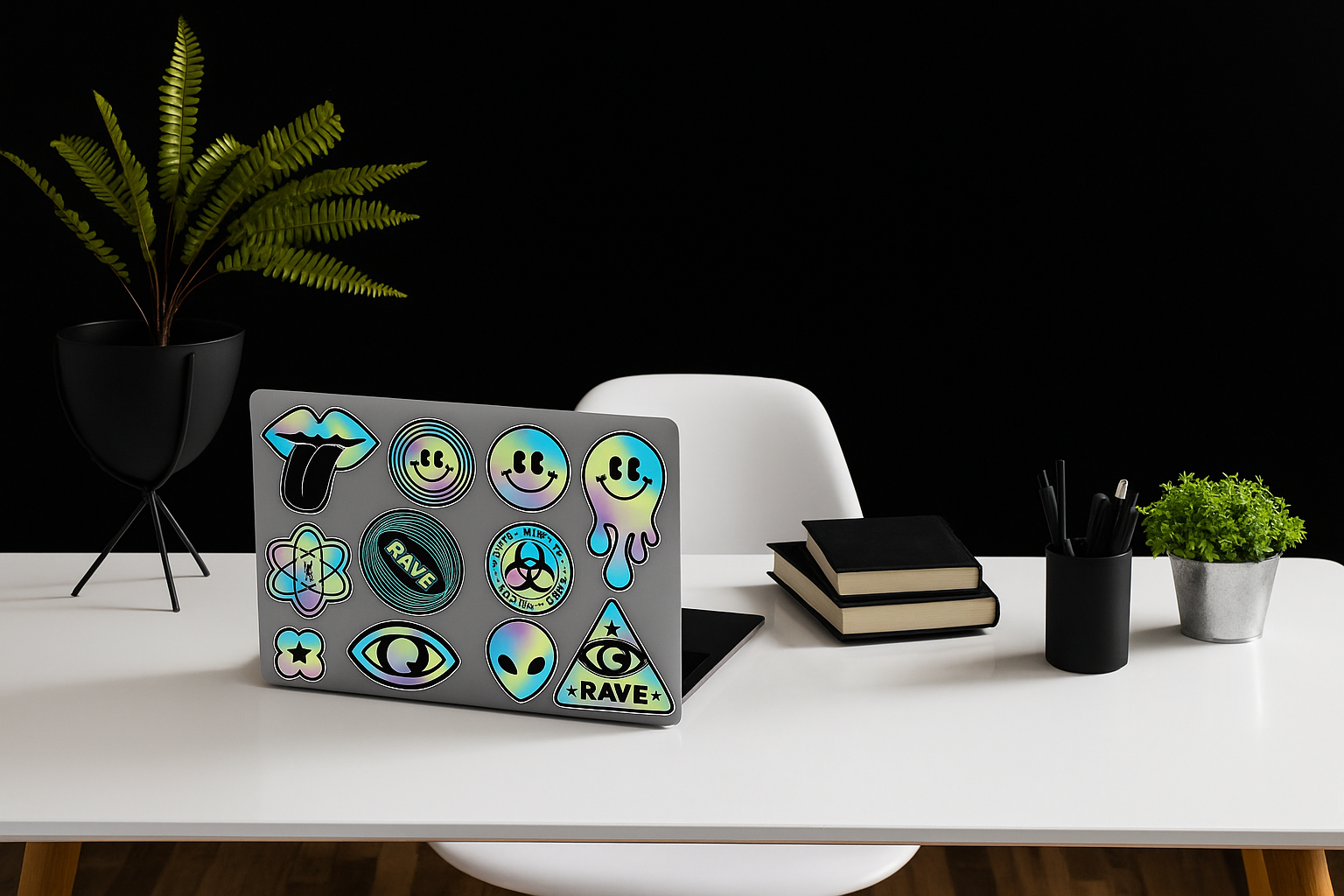 40 Fogli A4 Di Adesivi Olografici, Carta Adesiva Vinilica Stampabile