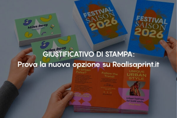 Giustificativo di stampa: scopri la nuova opzione di Realisaprint.it